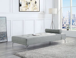 Quenti - Velvet Sofa Bed With Pillow - Gray - Best Buy Furniture
