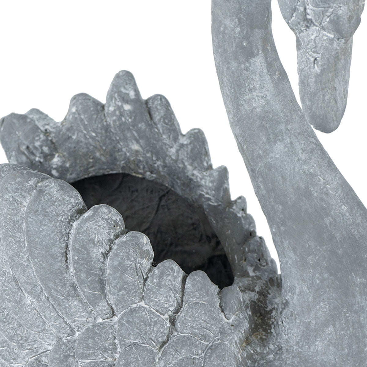 16.5x9x15.5" Mgo Swan Planter
