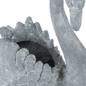 16.5x9x15.5" Mgo Swan Planter