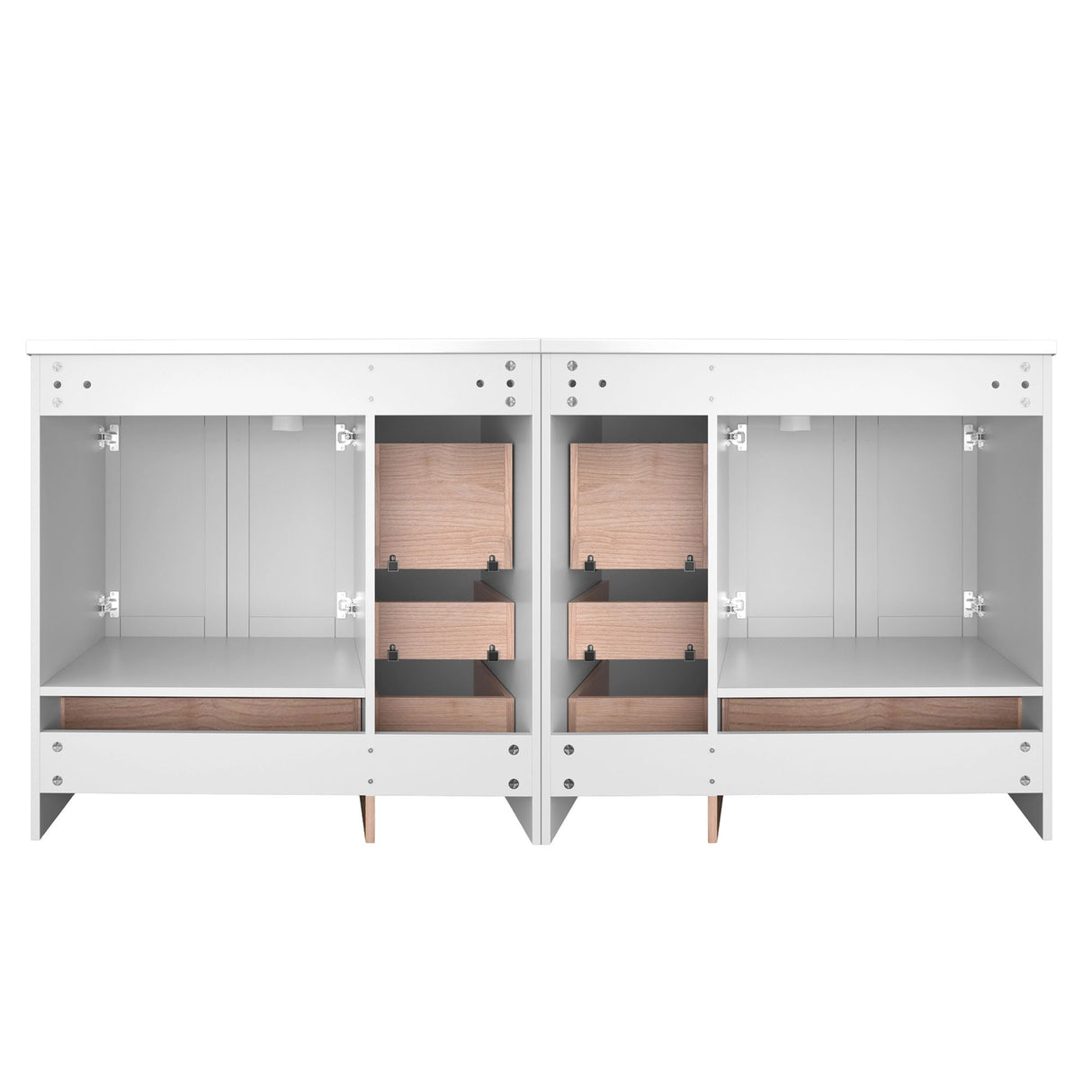 Shaker Free Standing Bathroom Vanity Cabinet & Sink, Soft Close Drawers, Soft Close Doors
