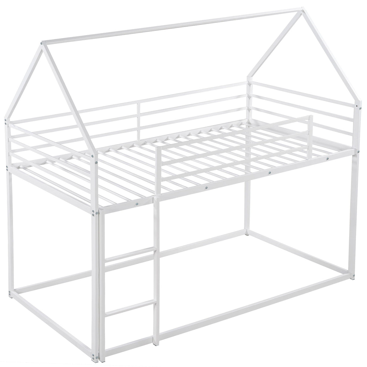 House Bunk Bed With Built In Ladder