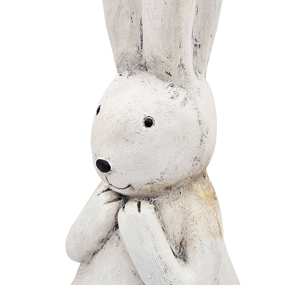 7.5x7x20" Textured Bunny Figurine
