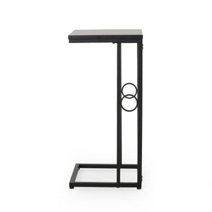 Essex Set of 2 Modern Black Metal End Tables