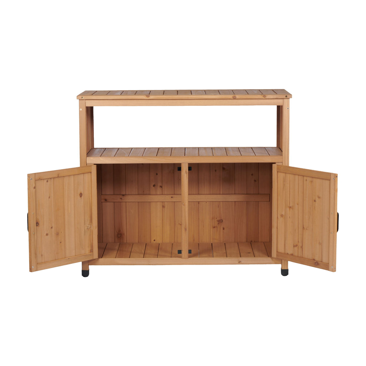 Patio Bar Table Set With Storage