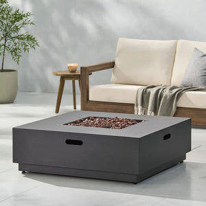 Modern Square Fire Pit With 50,000 Btu - Best Buy Furniture