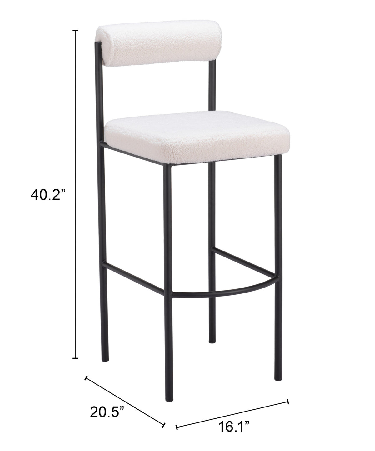 Zuo Modern Livorno Barstool (Set of 2)