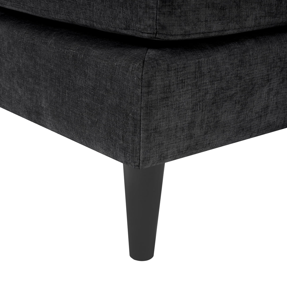 Chaise Lounge Sofa Bed With Dual Layer Armrests For Living Room