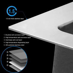 Topmount Stainless Steel Kitchen Sink