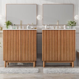 Traditional Bathroom Vanity With Ceramic Sink