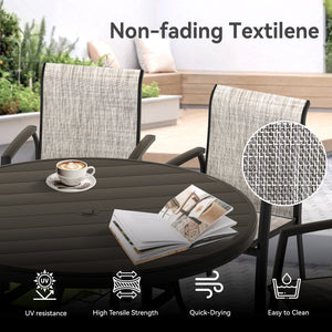 VRSHWO Garden Patio Chairs Set of 2