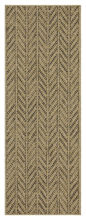 Earth GC_NTL1012 Jute/Black Indoor/Outdoor Area Rug