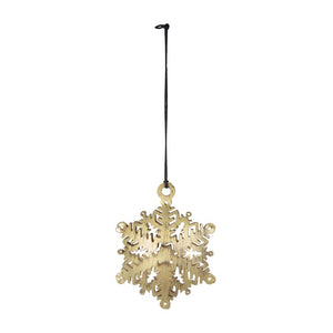 3.5" Snowflake Hanging Ornament Set of 12