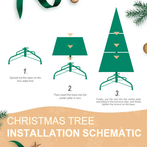 7.5FT Christmas Tree with 1599 Tips and 450 Warm Lights