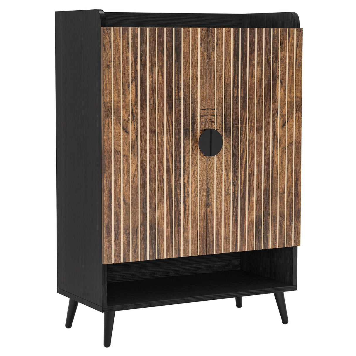 Shoe Cabinet With Doors, 7 Tier Storage Organizer