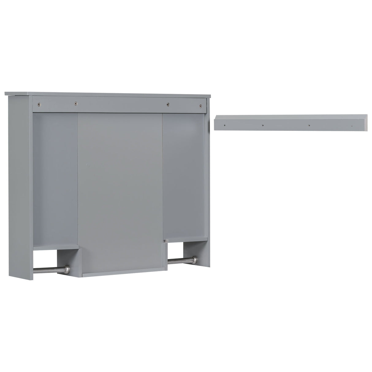 Wall Mounted Bathroom Storage Cabinet With Mirror, Medicine Cabinet With Towel Bar