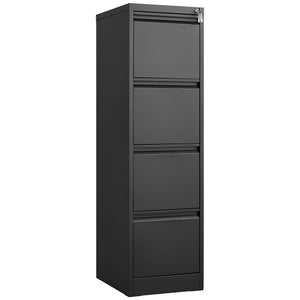 Durable Metal 3 Drawer File Cabinet With Lock for Office Storage