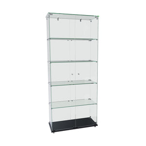 Premium 5 Tier Glass Display Case With 5 Dynamic LED Modes