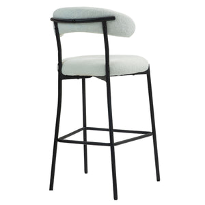 Counter Height Bar Stools With Powder Coating Base And Footrest