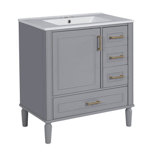 Traditional Bathroom Vanity Set With Soft Close Doors