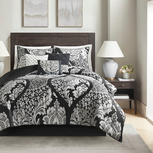7 Piece Cotton Printed Comforter Set