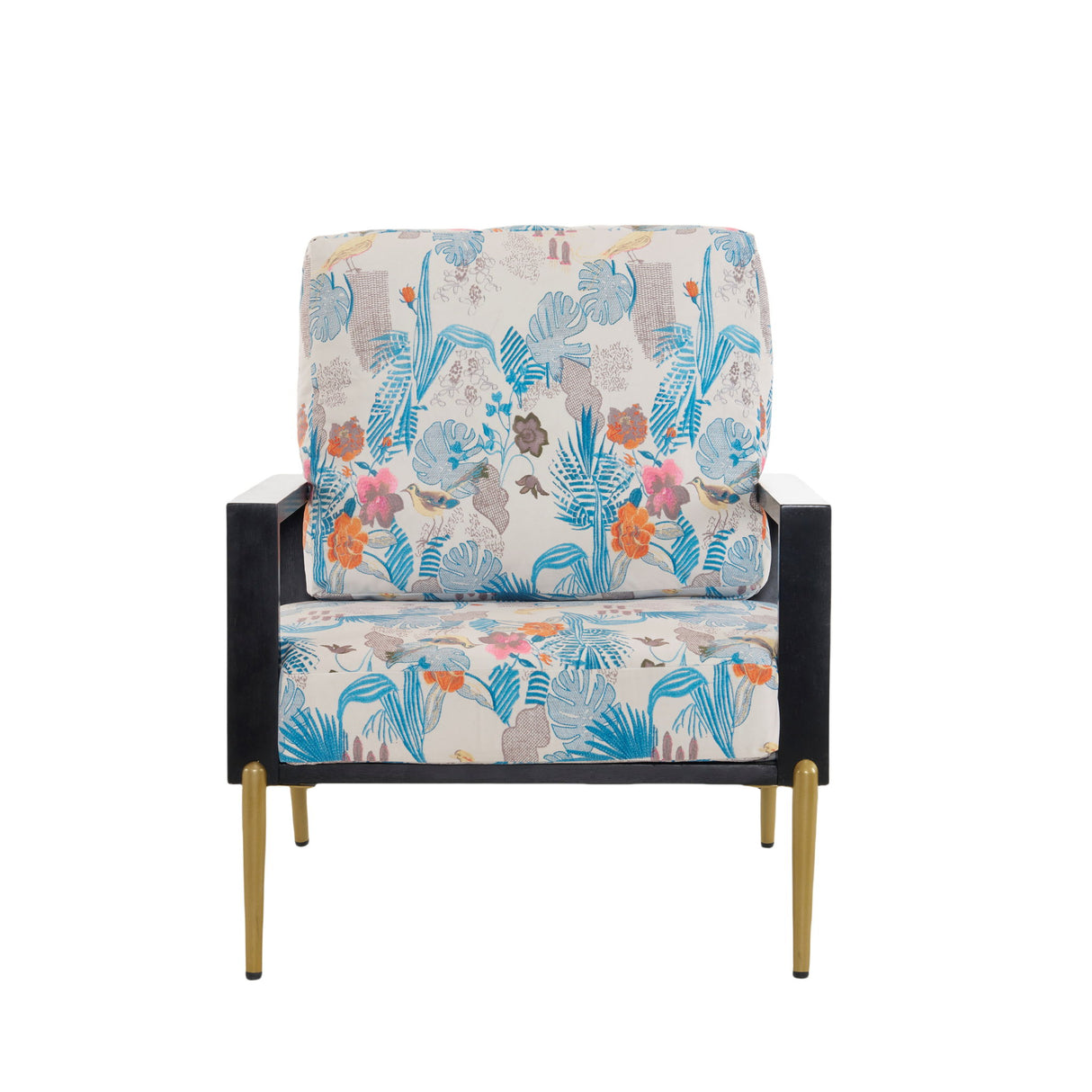 Modern Armchair With Solid Wood Frame