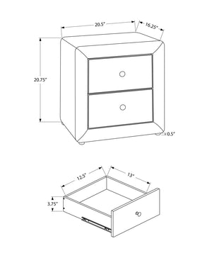 Nightstand, Storage Drawer Versatile Use, Upholstered, Transitional - Best Buy Furniture