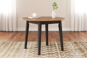 Gesthaven - Round Dining Room Drop Leaf Table - Best Buy Furniture