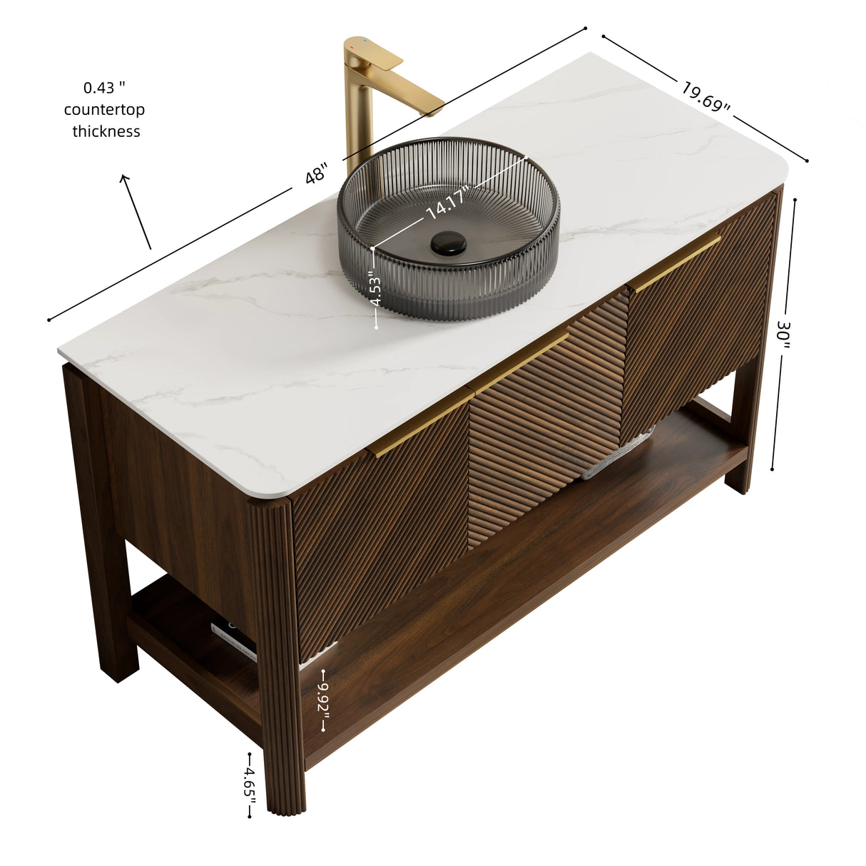 Indigo 48" Bathroom Vanity & Sink