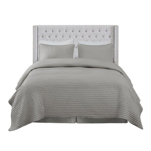 Transitional Upholstery Headboard With Tufted Buttons And Nailhead Trim