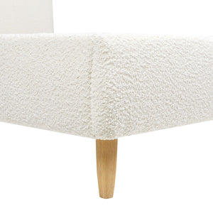 Roman - Curved Headboard Upholstered Platform Bed
