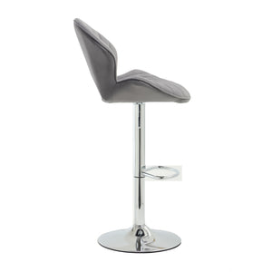 Bar Stools Set of 2 - Adjustable Barstools with Back and Footrest