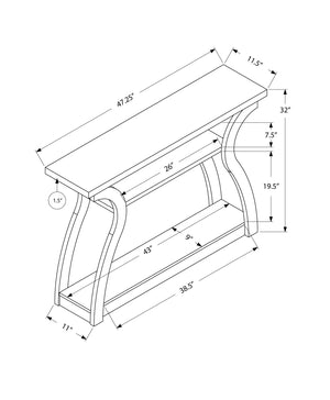 Accent Console Table For Entryway, Unique Curved Design - Best Buy Furniture