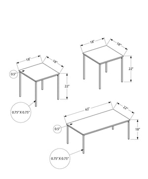 Table Set, Coffee, End, Contemporary, Modern (Set of 3) - Best Buy Furniture