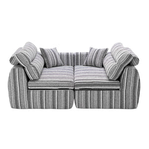 3 Seater, Couch With Throw Pillows For Living Room