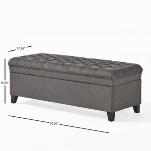 Juliana - Storage Ottoman With Birch Legs - Best Buy Furniture