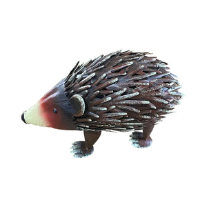 Handmade Wrought Iron Hedgehog Garden Statue