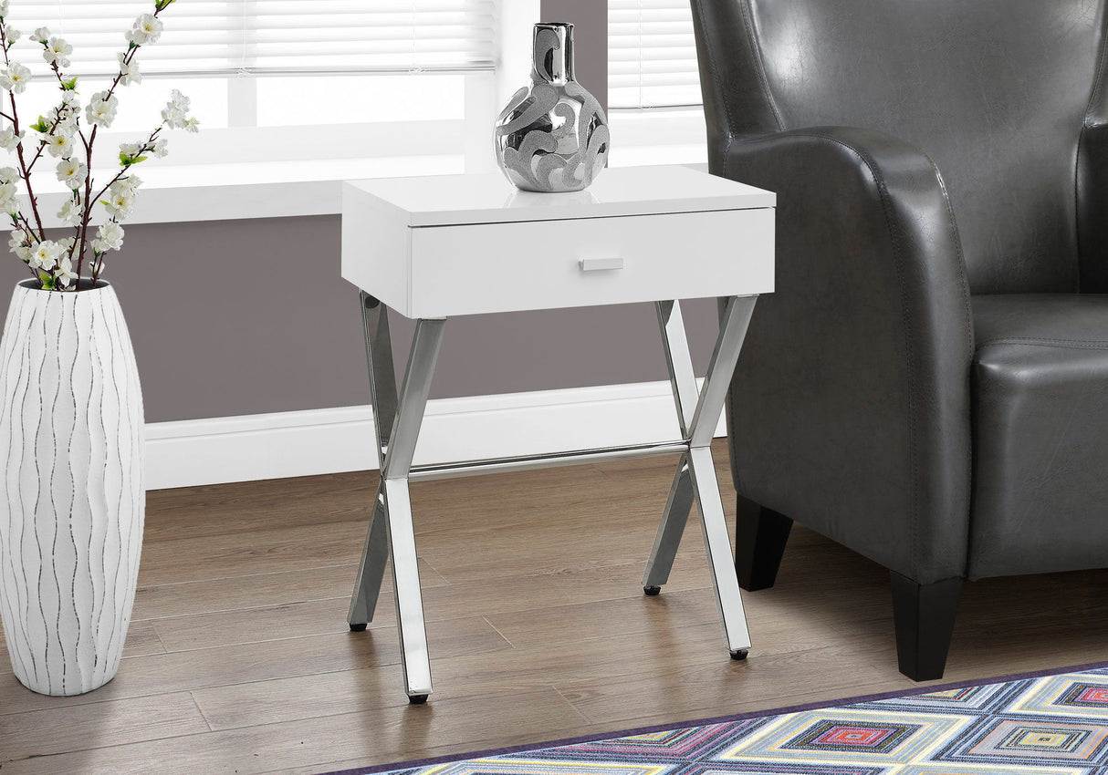 Accent Side X Table, Storage Drawer, Contemporary & Modern - Best Buy Furniture