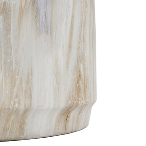 Modern Marble-Look Stool