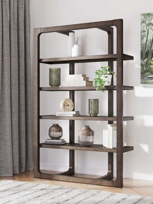 Breckington - Bookcase - Dark Brown - Best Buy Furniture