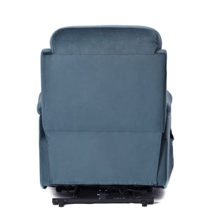 Power Lift Chair Recliner With Remote Control, Electric Reclining Sofa, Fabric Power Recliner For Living Room - Navy Blue