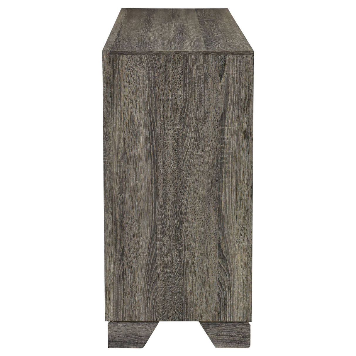 Funston - 6 Drawer Dresser Cabinet - Brown Oak