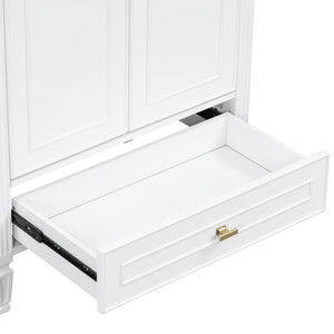 Freestanding Vanity With 1 Drawer & 2 Soft Close Doors With Door Mounted Storage