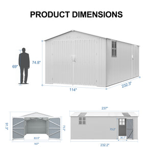 Outdoor Storage Shed 20x10 FT