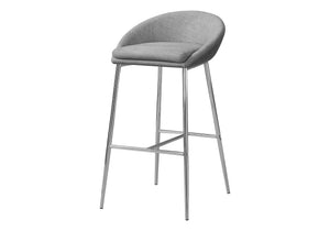 Bar Stool, Bar Height, Contemporary & Modern (Set of 2) - Gray - Best Buy Furniture