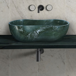 Bathroom Vessel Sink With Wavy Design