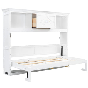 Murphy Bed With Charging Station And Drawer