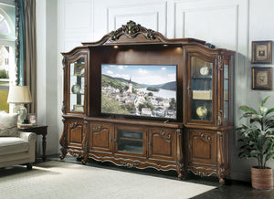 Latisha - Entertainment Center - Antique Oak - Best Buy Furniture