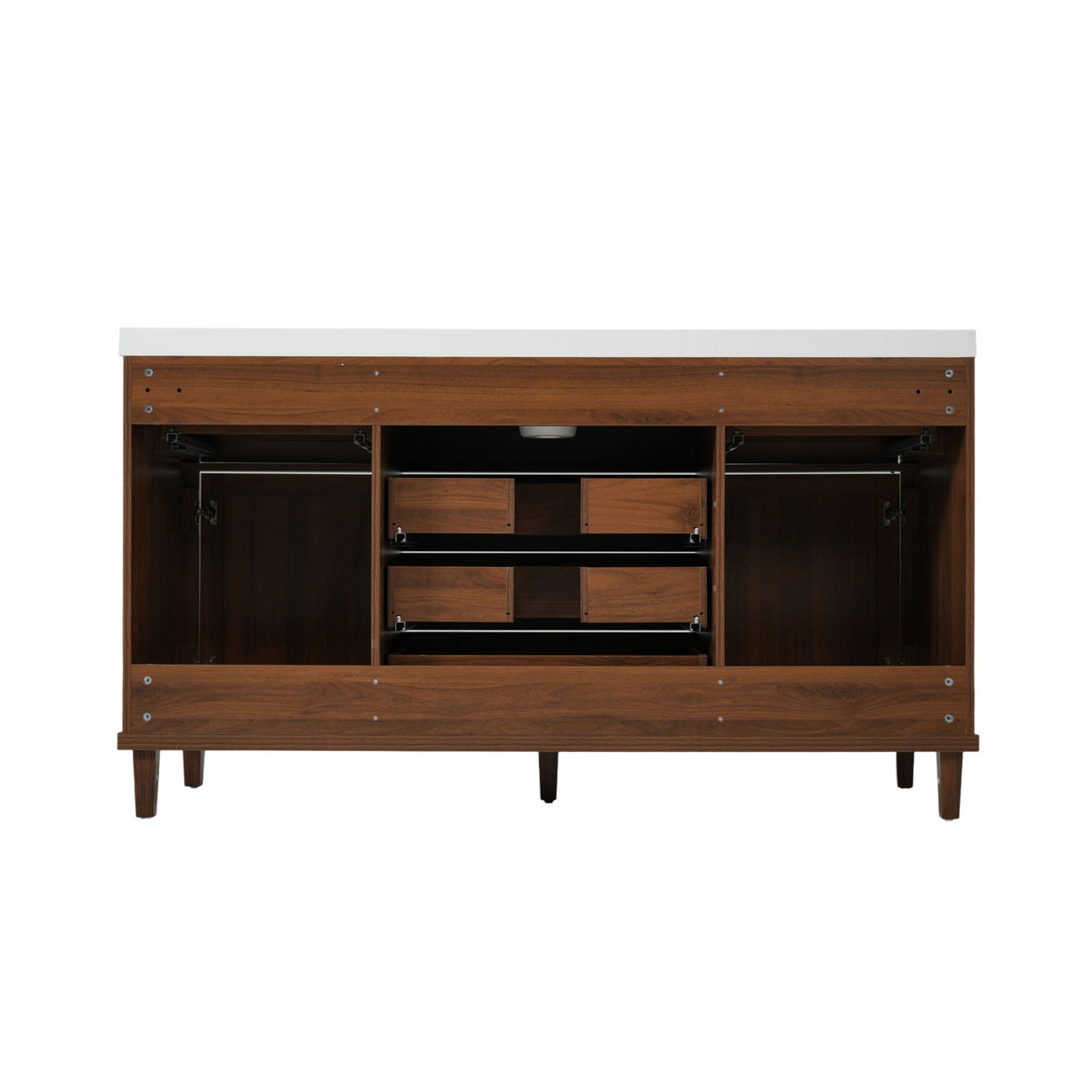 Bathroom Vanity With Sink, 5 Legs, Soft Close Drawers