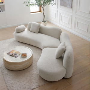 Modern Curved Modular 5 Seater Sofa