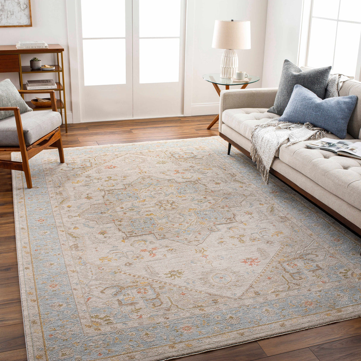 Ehan Cream Oushak Rug